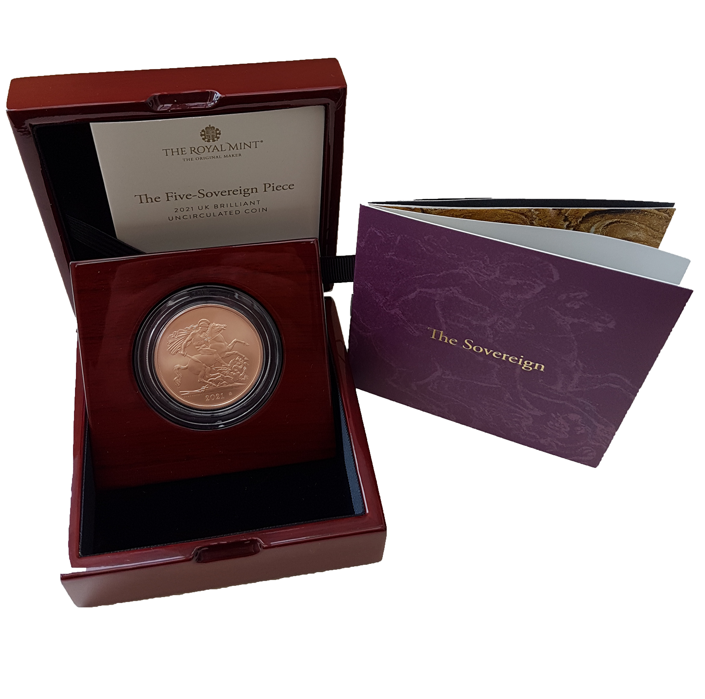 2021 Queen Elizabeth II Brilliant Uncirculated 5 Sovereign Piece - Issue Limit 350