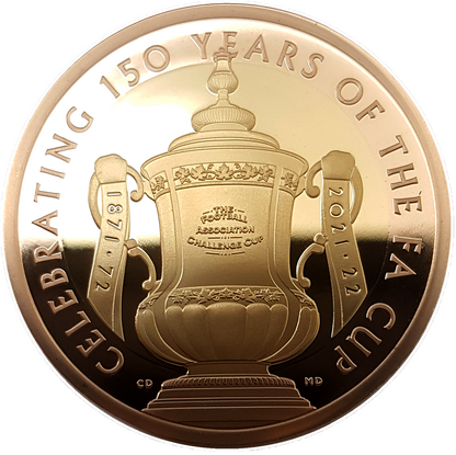 2022 Queen Elizabeth II FA Cup 150th Anniversary £2 Gold Proof Coin