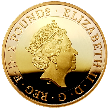 2021 Queen Elizabeth II Celebrating the Life and Work of H.G. Wells £2 Gold Proof Coin