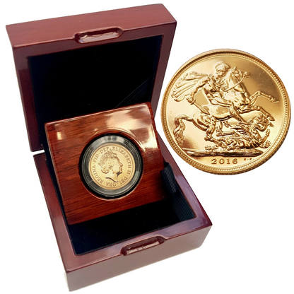 2016-2022 Queen Elizabeth II Gold Sovereigns BUNC + Capsulated with Luxury Case