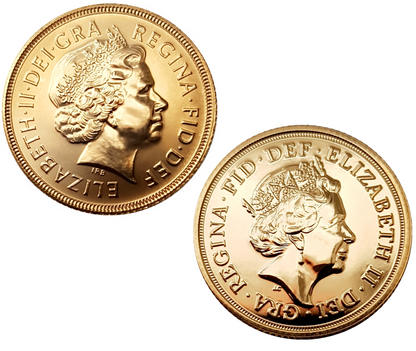 2002 - 2012 - 2022 Queen Elizabeth II Jubilee Sovereigns Set (3 Sovereigns)