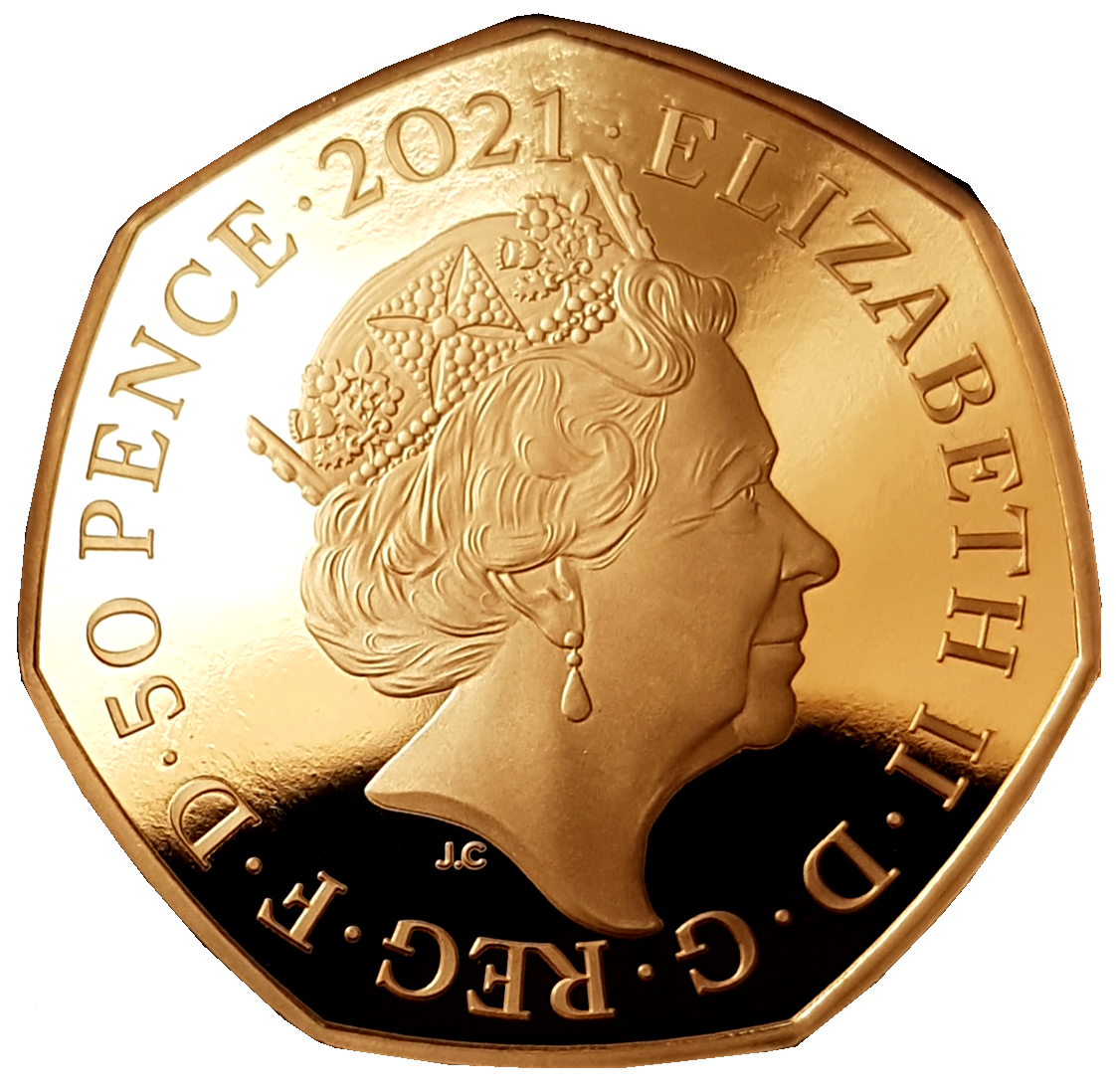 2021 Winnie The Pooh 'Owl' Gold Proof 50P - 525 issue Limit.