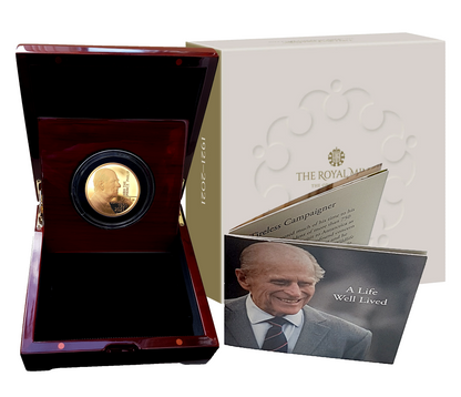 2021 HRH The Prince Philip, Duke of Edinburgh (Five Ounce) 5oz 999.9 Gold Proof Coin