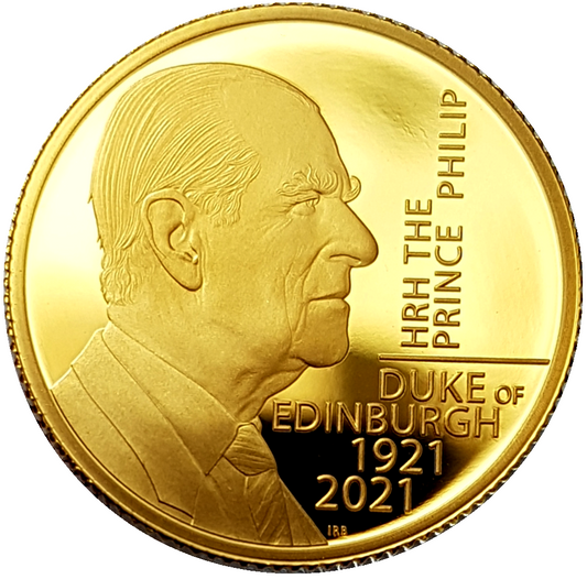 2021 HRH The Prince Philip, Duke of Edinburgh  1/4 Ounce 999.9 Gold Proof Coin