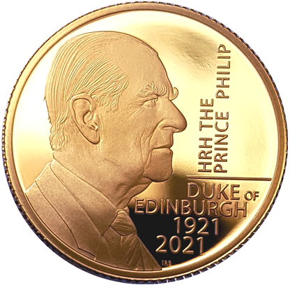 2021 HRH The Prince Philip, Duke of Edinburgh (Five Ounce) 5oz 999.9 Gold Proof Coin