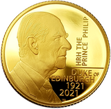 2021 HRH The Prince Philip, Duke of Edinburgh 2oz 999.9 Gold Proof Coin