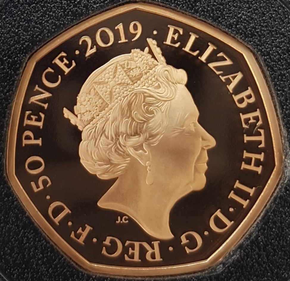 2019 Paddington at the Tower Gold Proof 50P - 600 issue Limit.