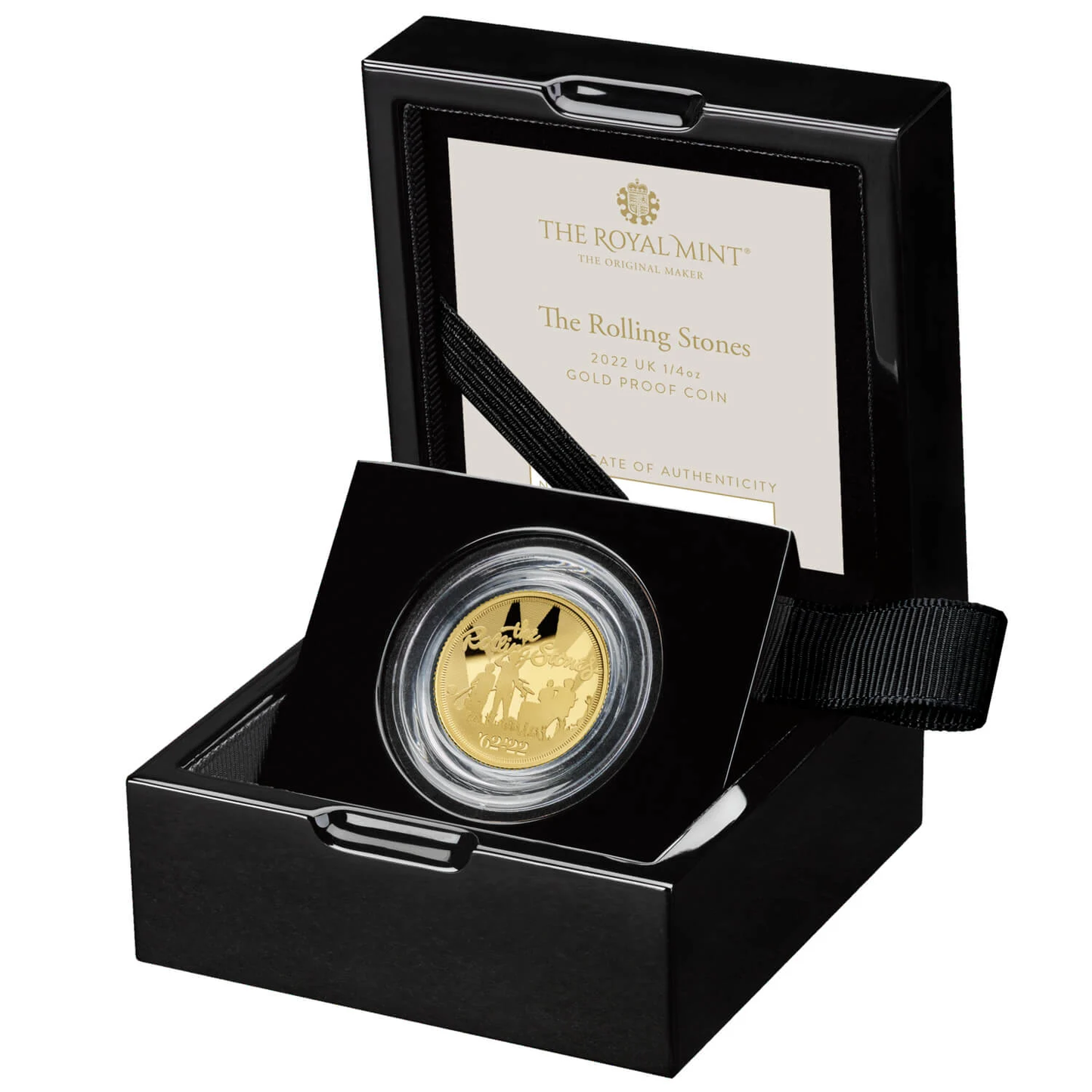 2022 Music Legends 'Rolling Stones' 1/4 oz 999.9 Gold Proof Coin