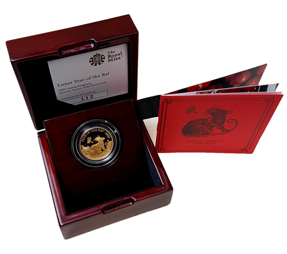 2020 Queen Elizabeth II 'Lunar Year of the Rat' 999.9 Gold Proof Coin