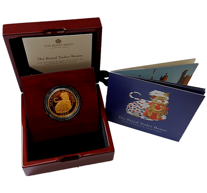 2022 Queen Elizabeth II Tudor Beasts 'Seymour Panther' 1oz 999.9 Gold Proof Coin