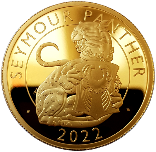 2022 Queen Elizabeth II Tudor Beasts 'Seymour Panther' 1oz 999.9 Gold Proof Coin