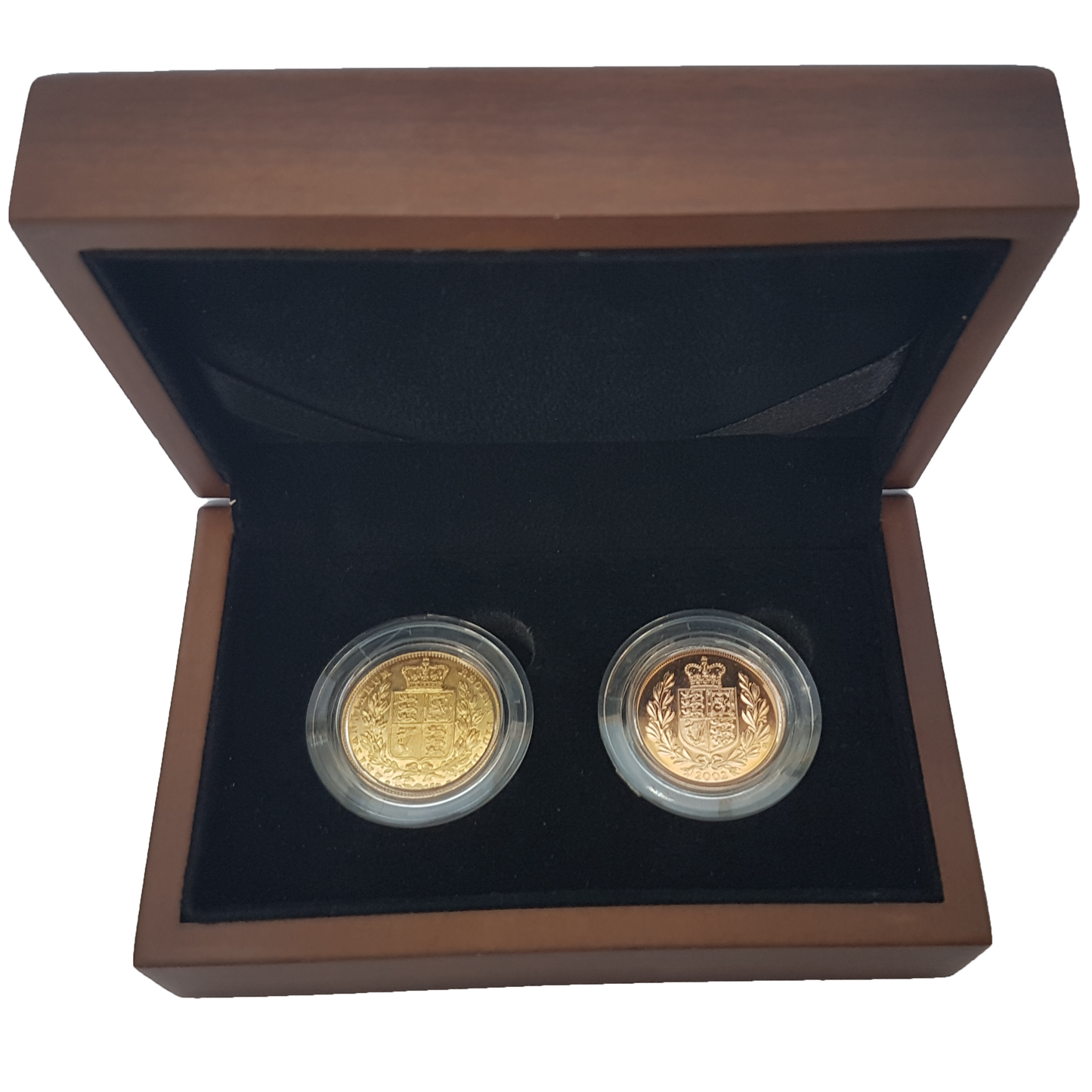 Queen Victoria  / Queen Elizabeth II Shield Reverse Type Set (2 Sovereigns)