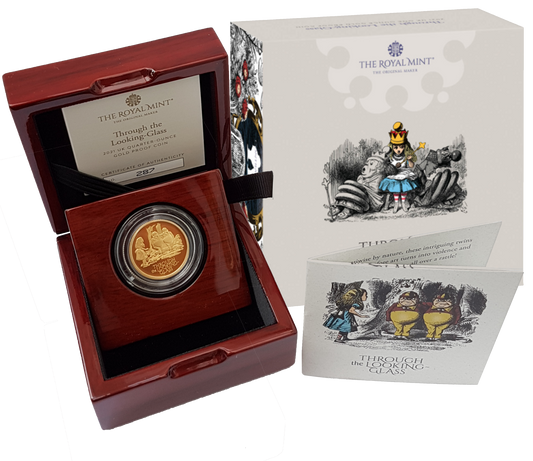 2021 Alice's Adventures 'Through the Looking-Glass',1.oz 999.9 Gold Proof Coin