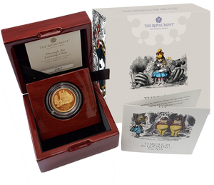 2021 Alice's Adventures 'Through the Looking-Glass',1.oz 999.9 Gold Proof Coin