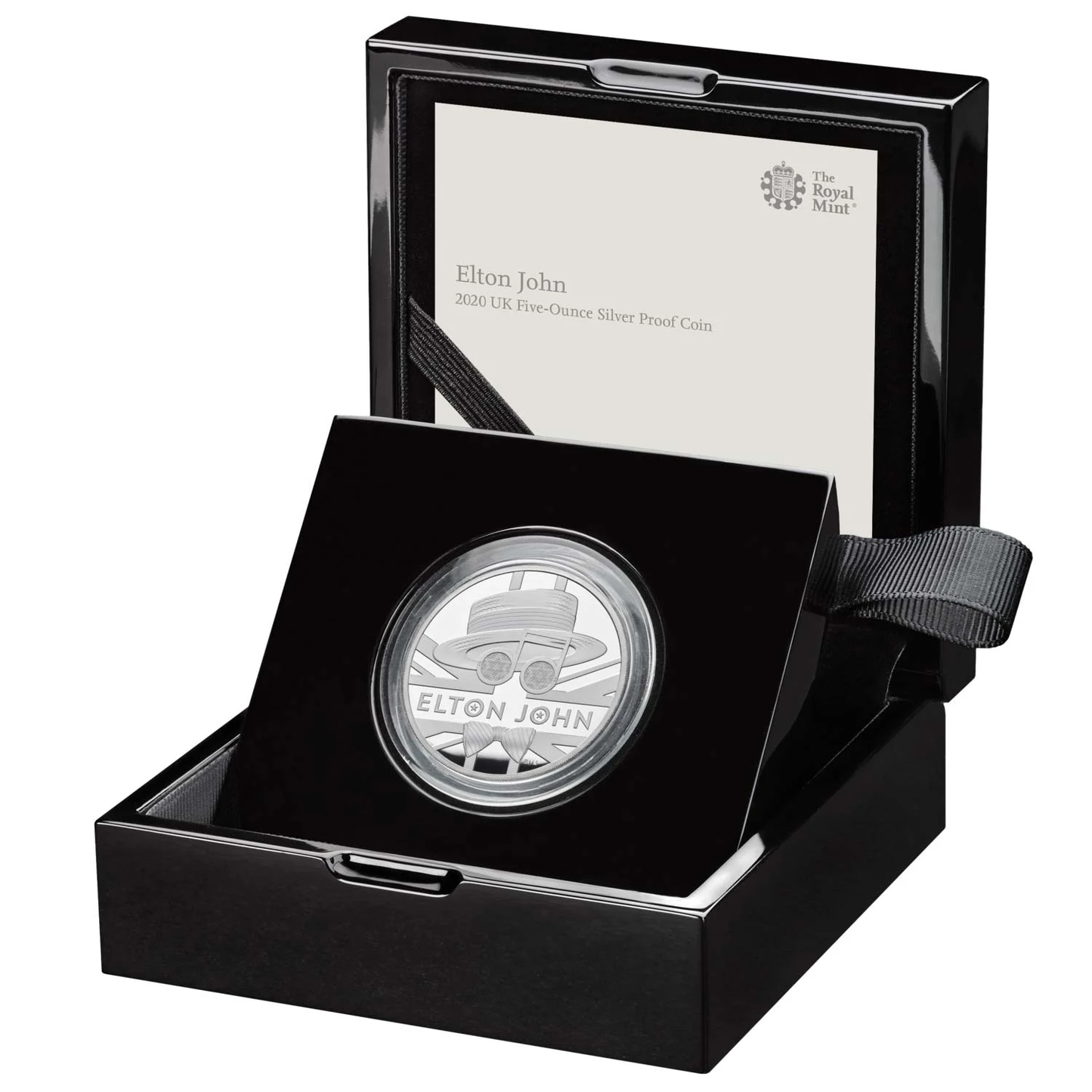 2020 Music Legends 'Sir Elton John' 5oz 999 fine silver Proof Coin